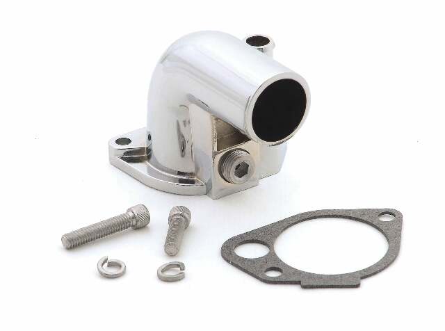 Mr. Gasket water neck chrome Ford polished steel 9713