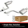 2014-2023 Lexus IS350 Direct-Fit Replacement Exhaust System 106-0833 aluminized steel