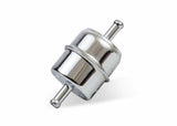 Mr. Gasket chrome fuel filter fits 5/16 inch hose polished steel 9745