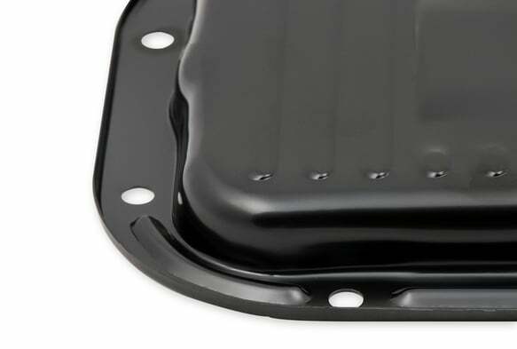 Mr. Gasket transmission oil pan black steel 9745BMRG aluminum 2493