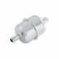 Mr. Gasket Chrome Fuel Filter - Fits 3/8 Inch Hose - 9746