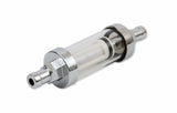 Mr. Gasket 3/8 clear inline fuel filter carburetor chrome 9748