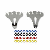 Mr. Gasket wire loom set 4 wire short chrome steel rubber 9751