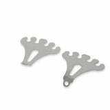 Mr. Gasket wire loom set 4 wire short chrome steel rubber 9751