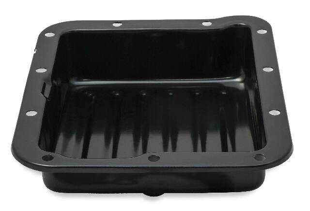 Mr. Gasket transmission oil pan black steel 9755BMRG Ford aluminum 2493