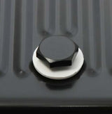 Mr. Gasket transmission oil pan black steel 9756BMRG Ford aluminum 2493