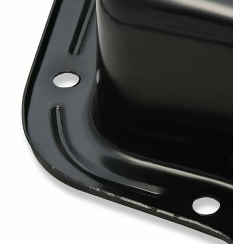 Mr. Gasket transmission oil pan black steel 9786BMRG Chevy aluminum 2493