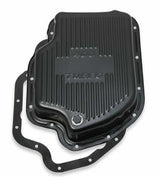 Mr. Gasket transmission oil pan black steel 9786BMRG Chevy aluminum 2493