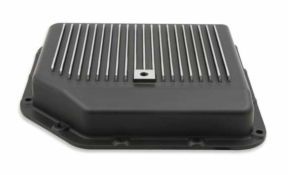 Mr. Gasket transmission oil pan black aluminum 9795BMRG Chevy steel 2493