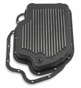 Mr. Gasket transmission oil pan black aluminum 9796BMRG Chevy steel 2493