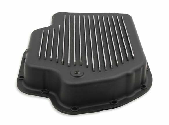 Mr. Gasket transmission oil pan black aluminum 9796BMRG Chevy steel 2493