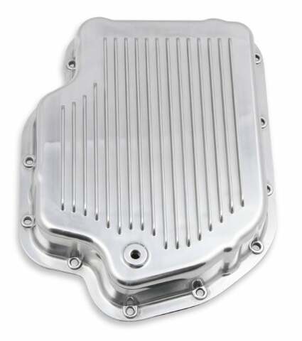 Mr. Gasket transmission oil pan polished aluminum 9796PMRG Chevy steel 2493