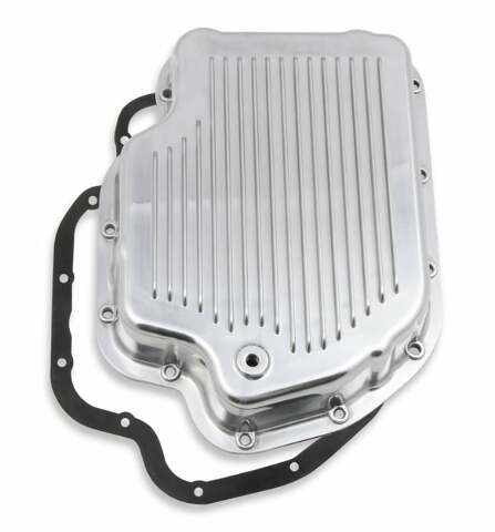 Mr. Gasket transmission oil pan polished aluminum 9796PMRG Chevy steel 2493