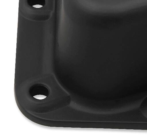 Mr. Gasket transmission oil pan black aluminum 9797BMRG LS engine Chevy steel 2493