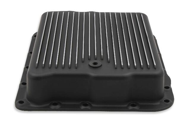 Mr. Gasket transmission oil pan black aluminum 9797BMRG LS engine Chevy steel 2493