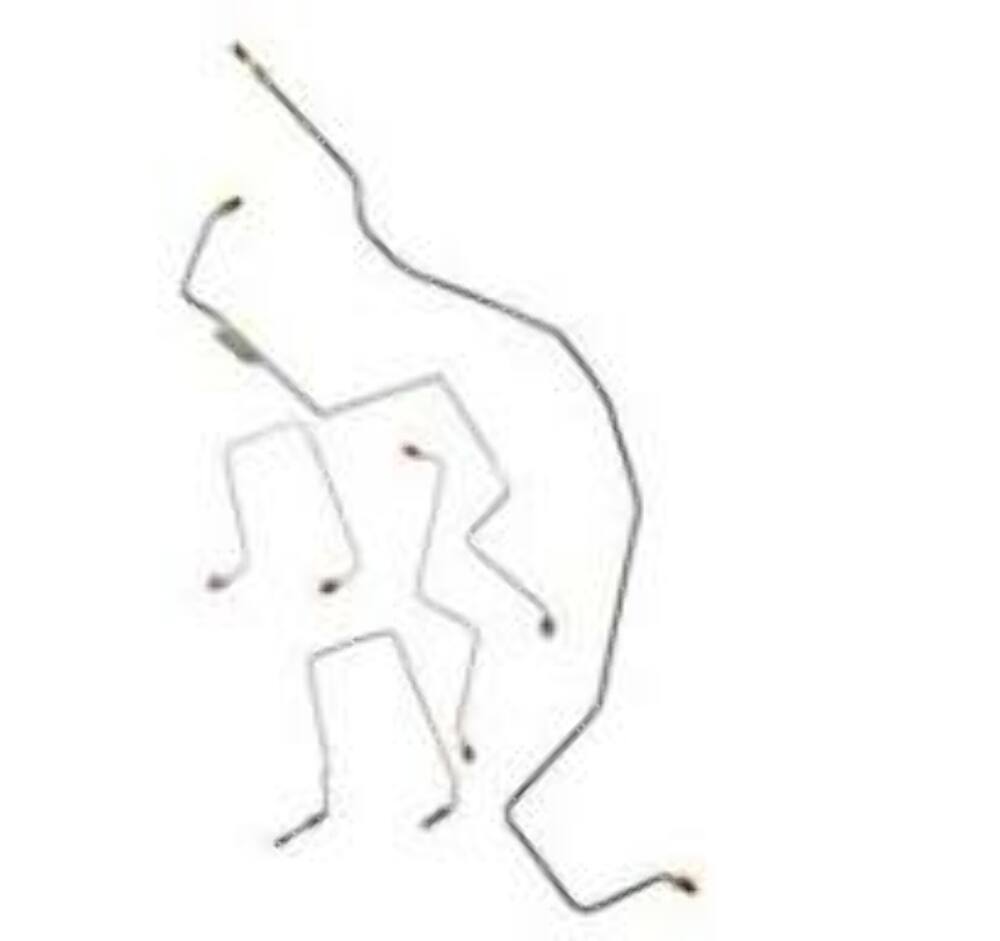 t 98-00 Chevrolet S-10 Brake Line Kit 2WD Reg Cab/Short Bed Rear Drum Without ZR2 Fine Lines