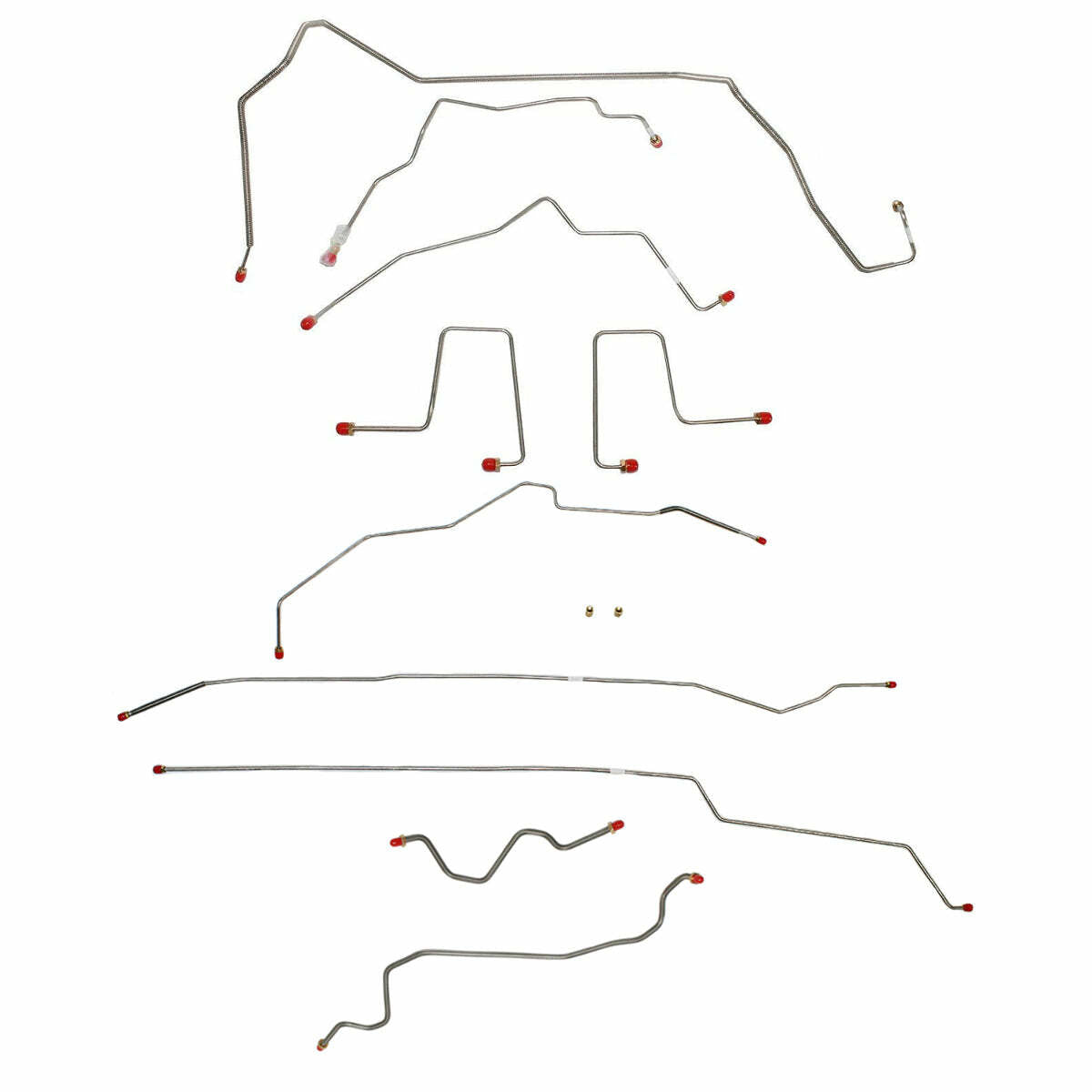 t 98-00 Chevrolet S10 Brake Line Kit 4WD Ext Cab/Short Bed Stainless Steel Fine Lines
