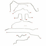 t 98-00 Chevrolet S10 Brake Line Kit 4WD Ext Cab/Short Bed Stainless Steel Fine Lines