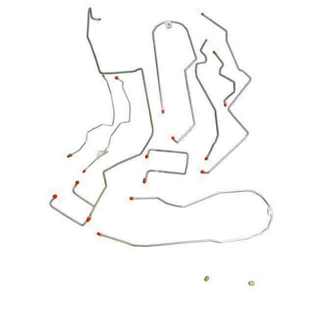 t 98-00 Chevrolet S10 Brake Line Kit 4WD Ext Cab/Short Bed Stainless Steel Fine Lines