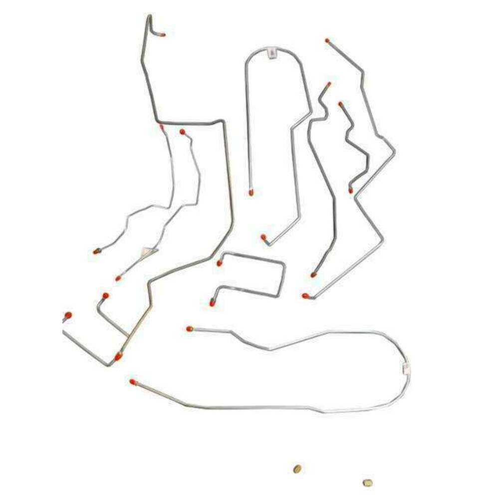 t 98-00 Chevrolet S10 Brake Line Kit 4WD Ext Cab/Short Bed Stainless Steel Fine Lines