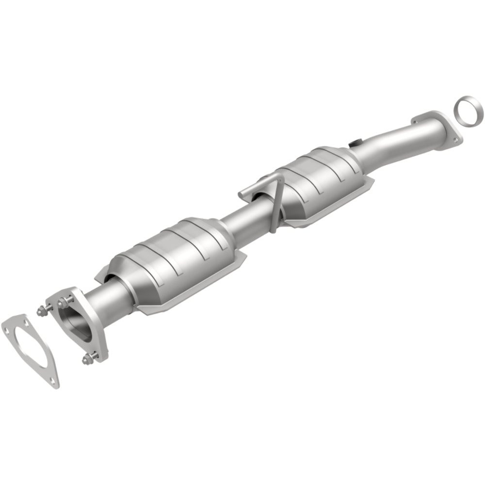 MagnaFlow direct-fit catalytic converter fits 1998-1999 Ford Ranger, Mazda B3000, and more, this and 1998-2000 Ranger rr 3.0L/4.0L 3.0L stainless steel CARB compliant 447215
