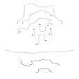 t 98-01 Dodge Dodge Ram 3500 Brake Line Kit 4WD Ext Cab/Long Bed RWABS Dually Fine Lines