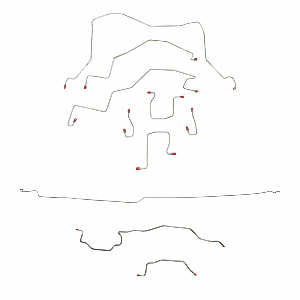 t 98-01 Dodge Dodge Ram 3500 Brake Line Kit 4WD Ext Cab/Long Bed RWABS Dually Fine Lines