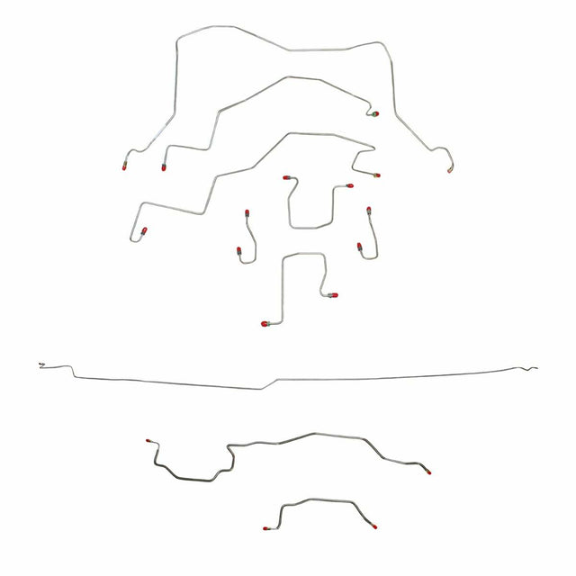t 98-01 Dodge Dodge Ram 3500 Brake Line Kit 4WD Ext Cab/Long Bed RWABS Dually Fine Lines