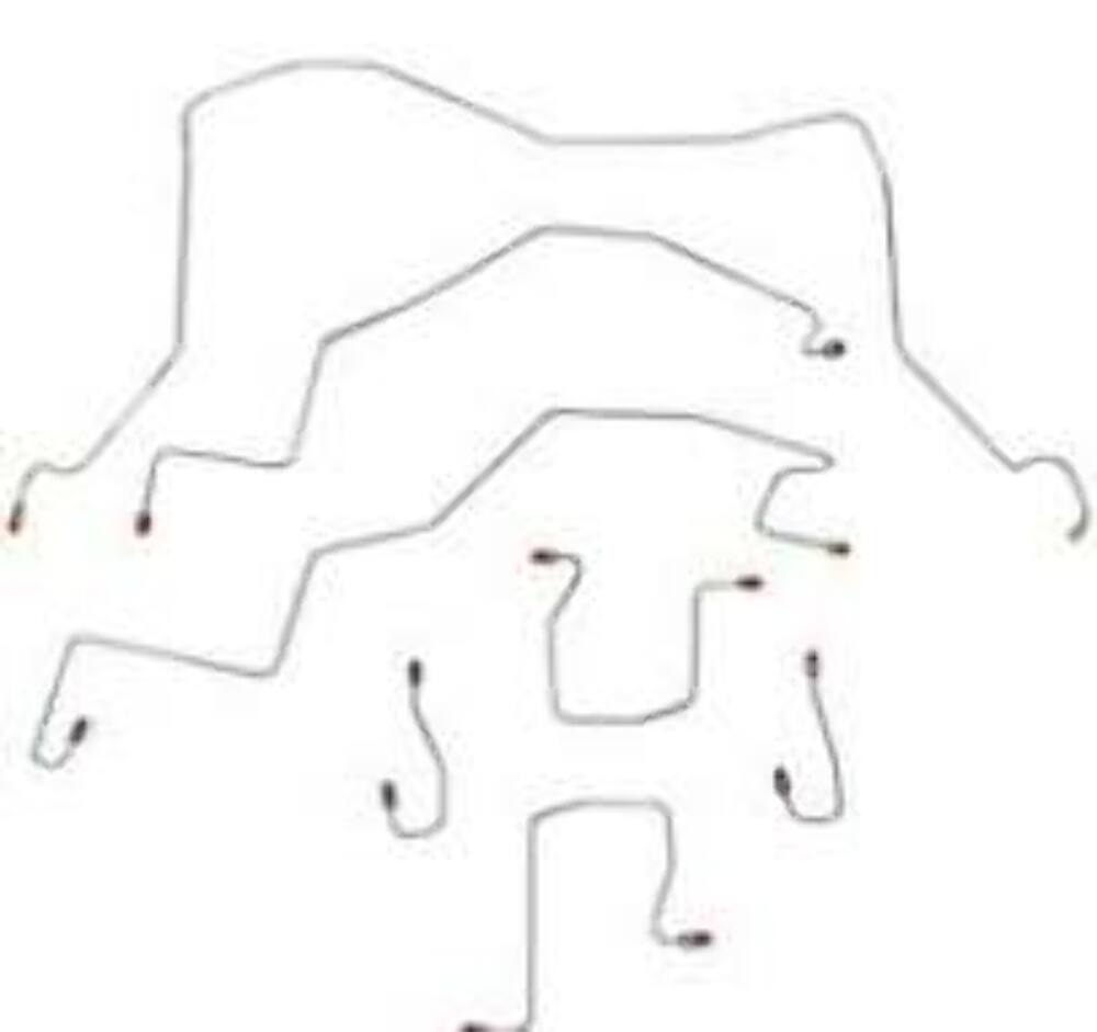 t 98-01 Dodge Dodge Ram 3500 Brake Line Kit 4WD Ext Cab/Long Bed RWABS Dually Fine Lines