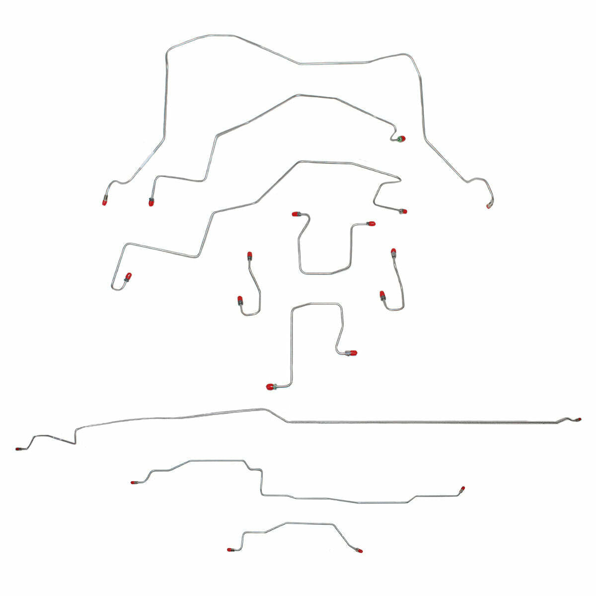 t 98-01 Dodge Ram 1500 Brake Line Kit 4WD Reg Cab/Short Bed Stainless Steel Fine Lines