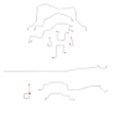 Brake Line Kit for 2013 98-01 Dodge Ram 2500 ABS 4WD long bed stainless steel