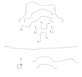 Brake Line Kit for 2013 98-01 Dodge Ram 2500 ABS long bed steel