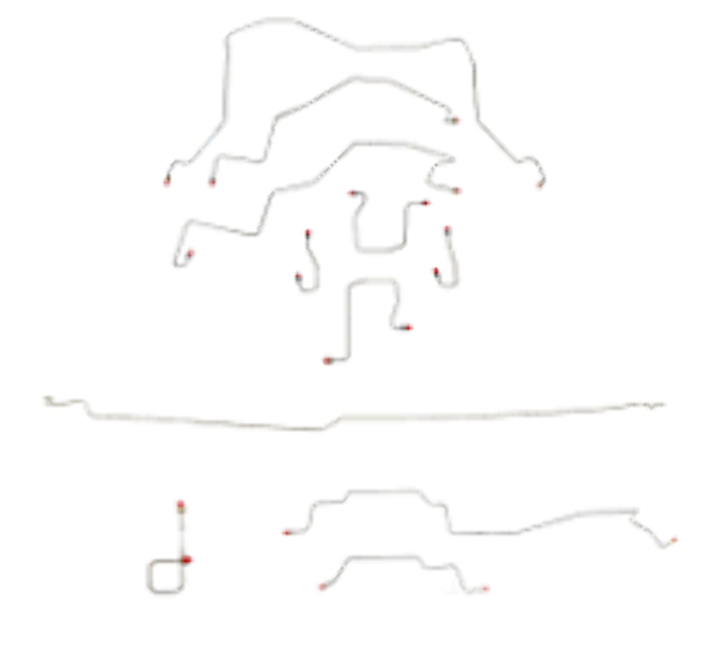 Brake Line Kit for 2013 98-01 Dodge Ram 2500 ABS long bed steel