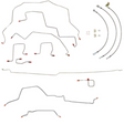 t 98-01 Dodge Ram 2500 Brake Lines & Hose Kit 4WD Ext Cab/Long Bed RWABS Non Duall Fine Lines