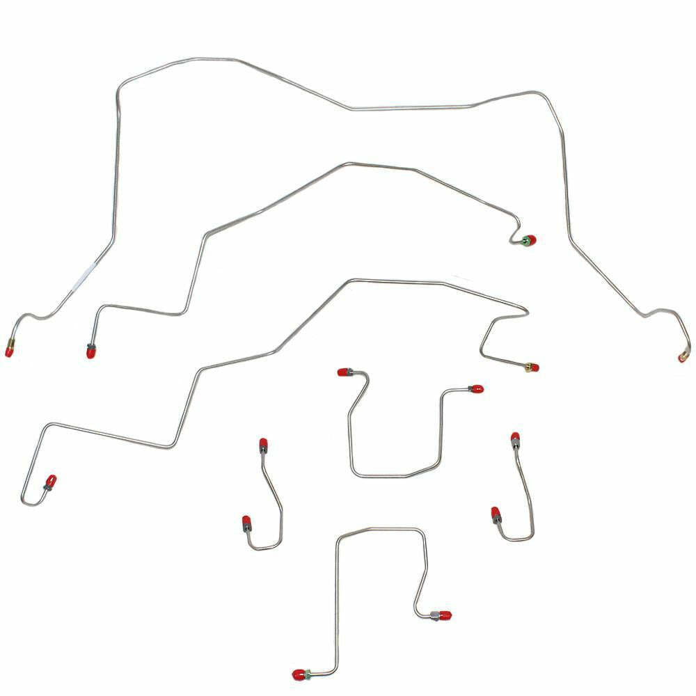 t 98-01 Dodge Ram 2500 Brake Lines & Hose Kit 4WD Reg Cab/Long Bed Non Dually Fine Lines
