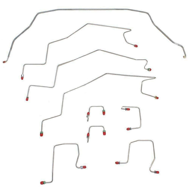 Front Brake Line Kit for 2013 98-01 Dodge Ram 2500 AWABS ABS 2WD steel