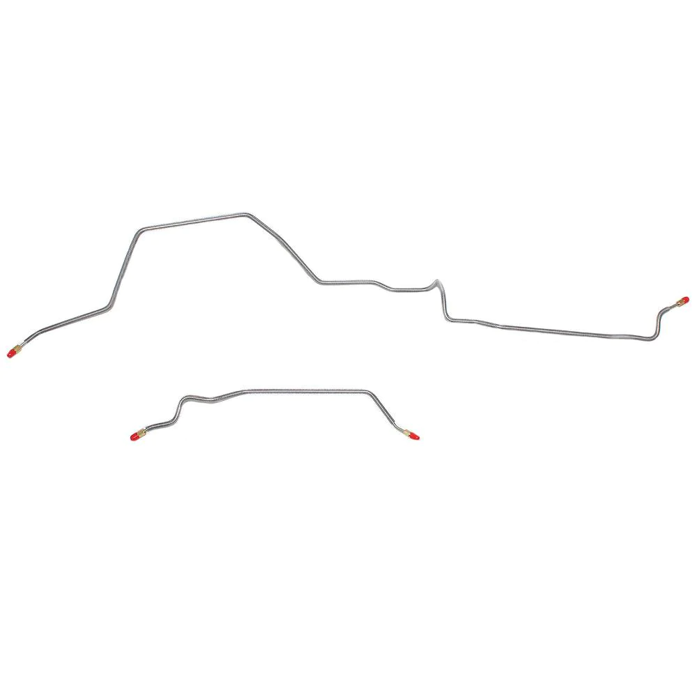 t 98-01 Dodge Ram 2500 Rear Axle Brake Line Kit Manual Trans Stainless Steel Fine Lines