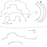 t 98-01 Dodge Ram 3500 Brake line & Hose Kit 4WD Ext Cab/Long Bed Dually RWABS Fine Lines