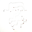 t 98-01 Ford Explorer Brake Line Kit 5.0L Fine Lines