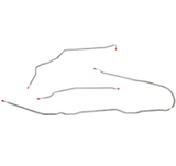 t 98-01 Ford Ranger Complete Brake Line Kit 2WD RWABS ExtCab ShortBed/RegCab Long Bed CBK0019OM Fine Lines