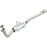 MagnaFlow direct-fit catalytic converter fits 1998-2001 Chevrolet Geo Metro and 1995-2001 Suzuki Swift, this and 1998-2001 Geo Metro/Swift 1.3 rr OE 1.3 inch inlet/outlet stainless