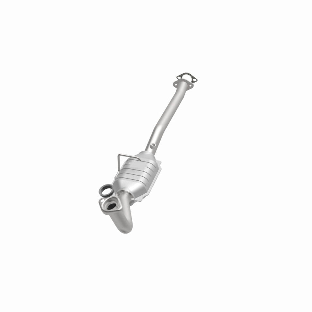 MagnaFlow direct-fit catalytic converter fits 1998-2001 Chevrolet Geo Metro and 1995-2001 Suzuki Swift, this and 1998-2001 Geo Metro/Swift 1.3 rr OE 1.3 inch inlet/outlet stainless