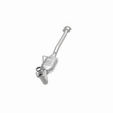 MagnaFlow direct-fit catalytic converter fits 1998-2001 Chevrolet Geo Metro and 1995-2001 Suzuki Swift, this and 1998-2001 Geo Metro/Swift 1.3 rr OE 1.3 inch inlet/outlet stainless