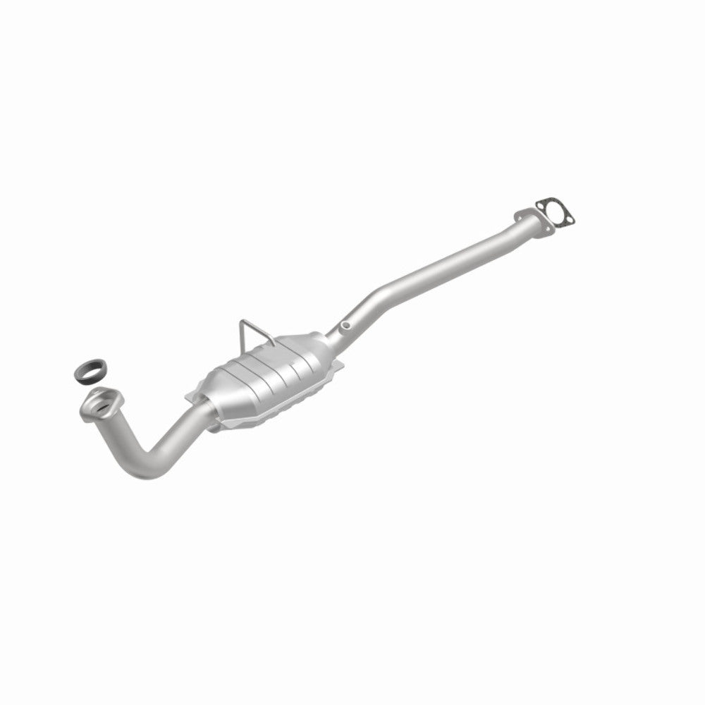 MagnaFlow direct-fit catalytic converter fits 1998-2001 Chevrolet Geo Metro and 1995-2001 Suzuki Swift, this and 1998-2001 Geo Metro/Swift 1.3 rr OE 1.3 inch inlet/outlet stainless