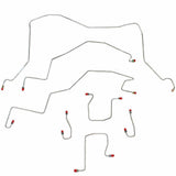 t 98-01 Ram 3500 Brake Lines & Hose Kit 4WD Ext Cab/Long Bed RWABS Dually Rear Dru Fine Lines