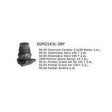 t 98-02 Chevy Cavalier 2.4 Liter Exhaust Flex Pipe Repair Kit Jones Exhaust