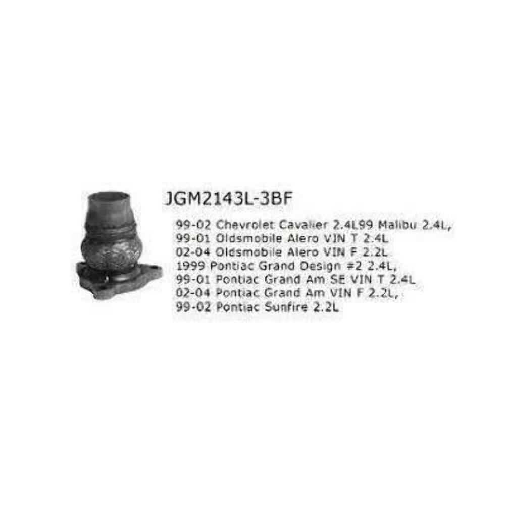 t 98-02 Chevy Cavalier 2.4 Liter Exhaust Flex Pipe Repair Kit Jones Exhaust