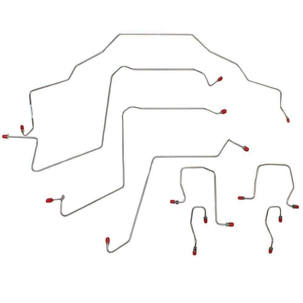 Front Brake Line Kit for 1998-2002 Dodge Ram 2500 ABS 2WD steel