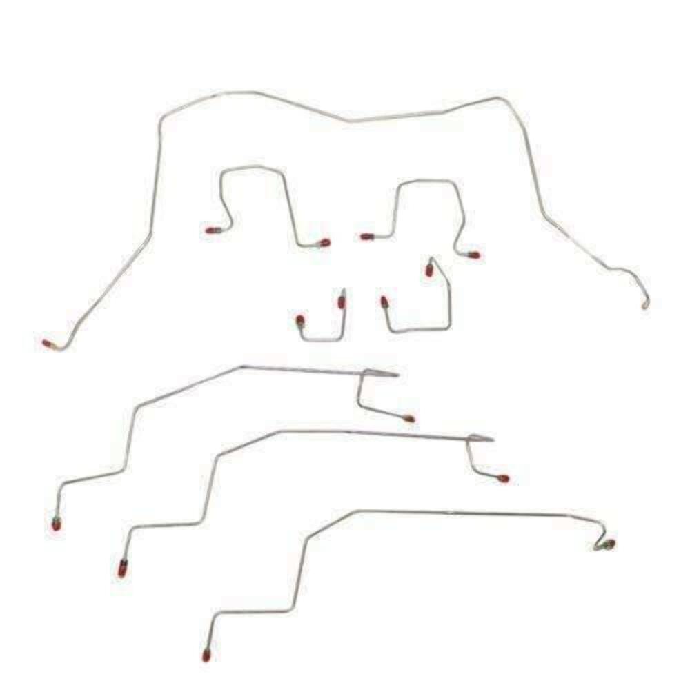 t 98-02 Dodge Ram 2500 Front Brake Line Kit 4WD AWABS Stainless Steel WKT9808SS Fine Lines