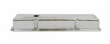 Mr. Gasket chrome valve covers dual cap holes fits 1960 1986 chevrolet small block 262 400 Chevy steel 9800